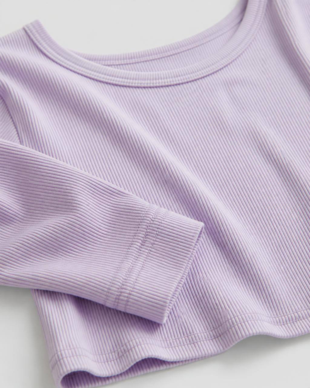 Vital Rib Crop Long Sleeve — view 3