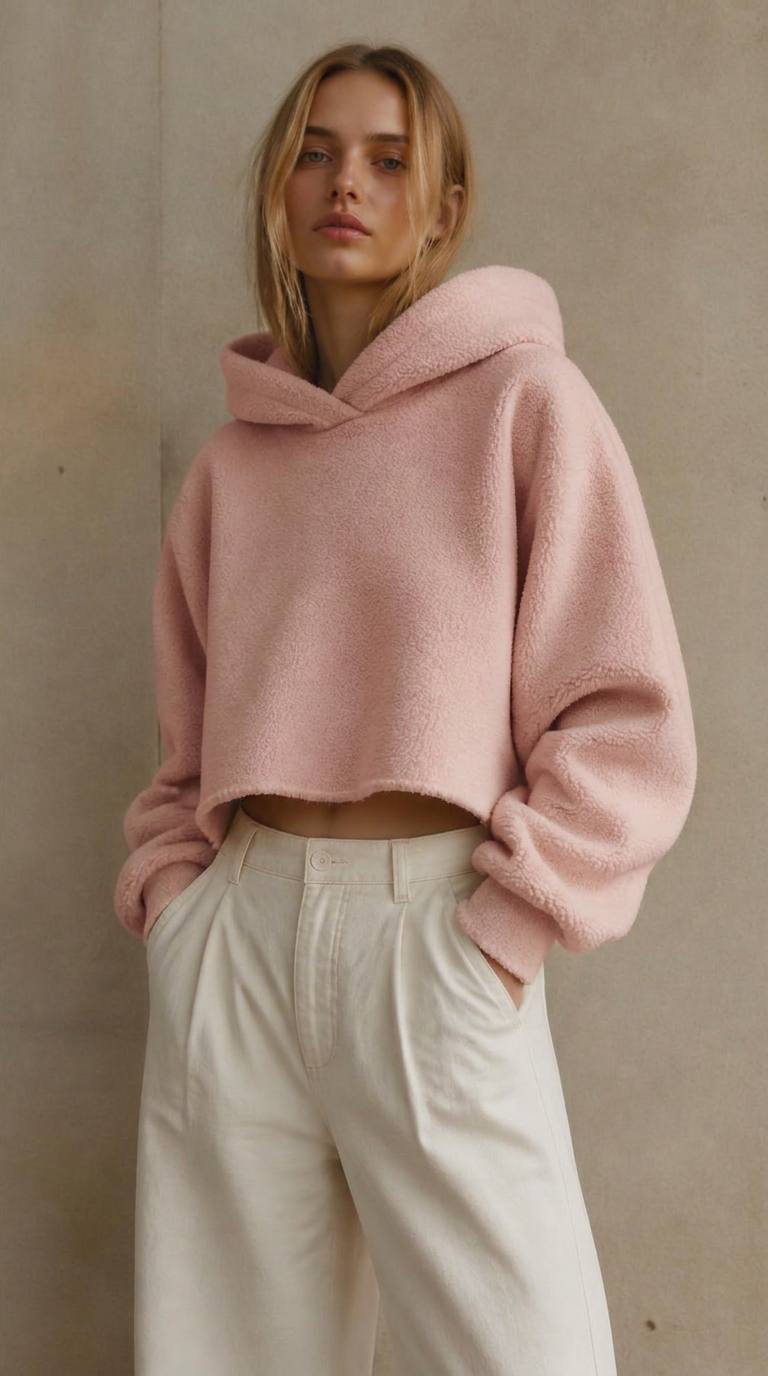 Soft Crop Hoodie — view 1