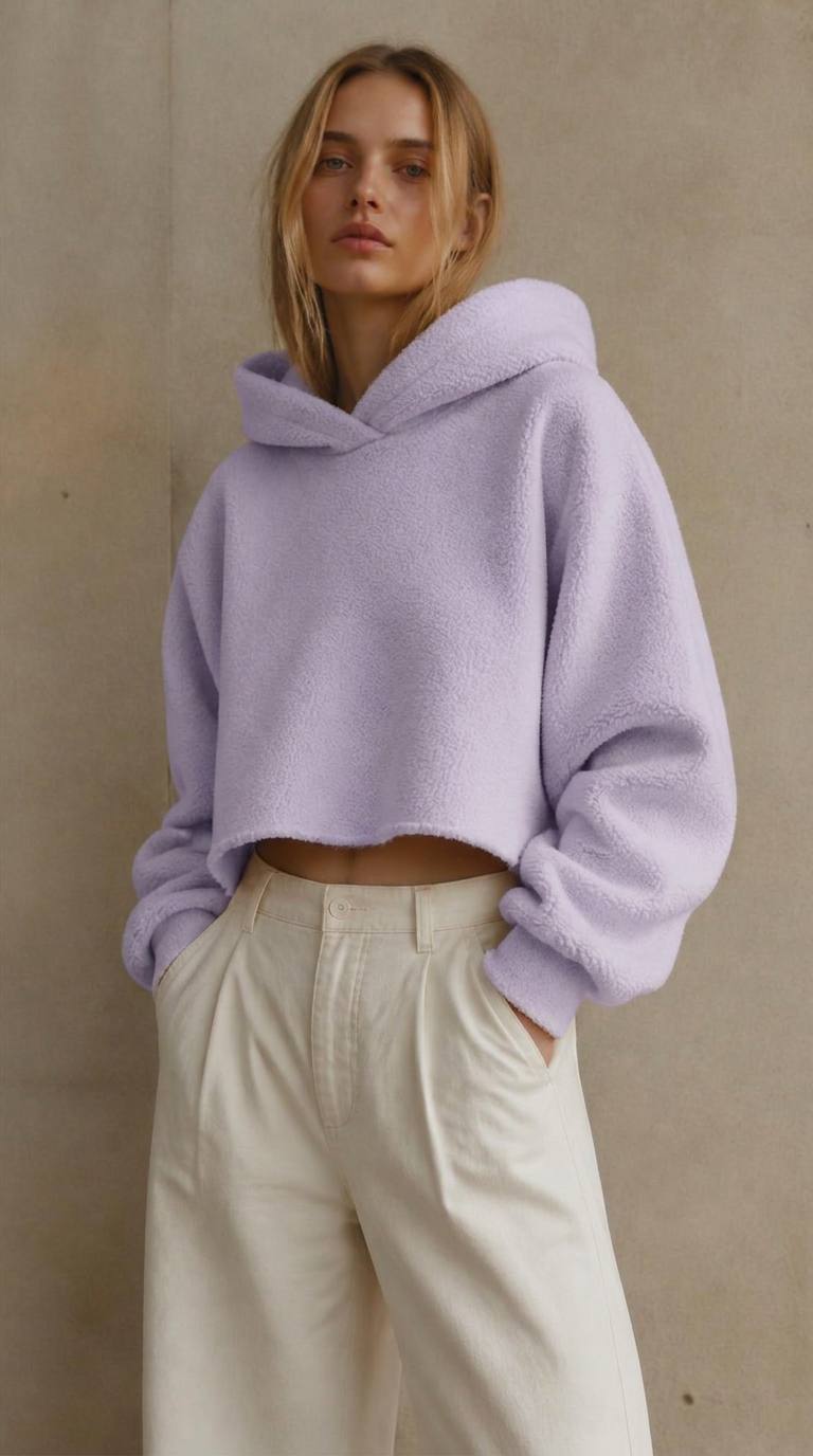 Soft Crop Hoodie — view 1