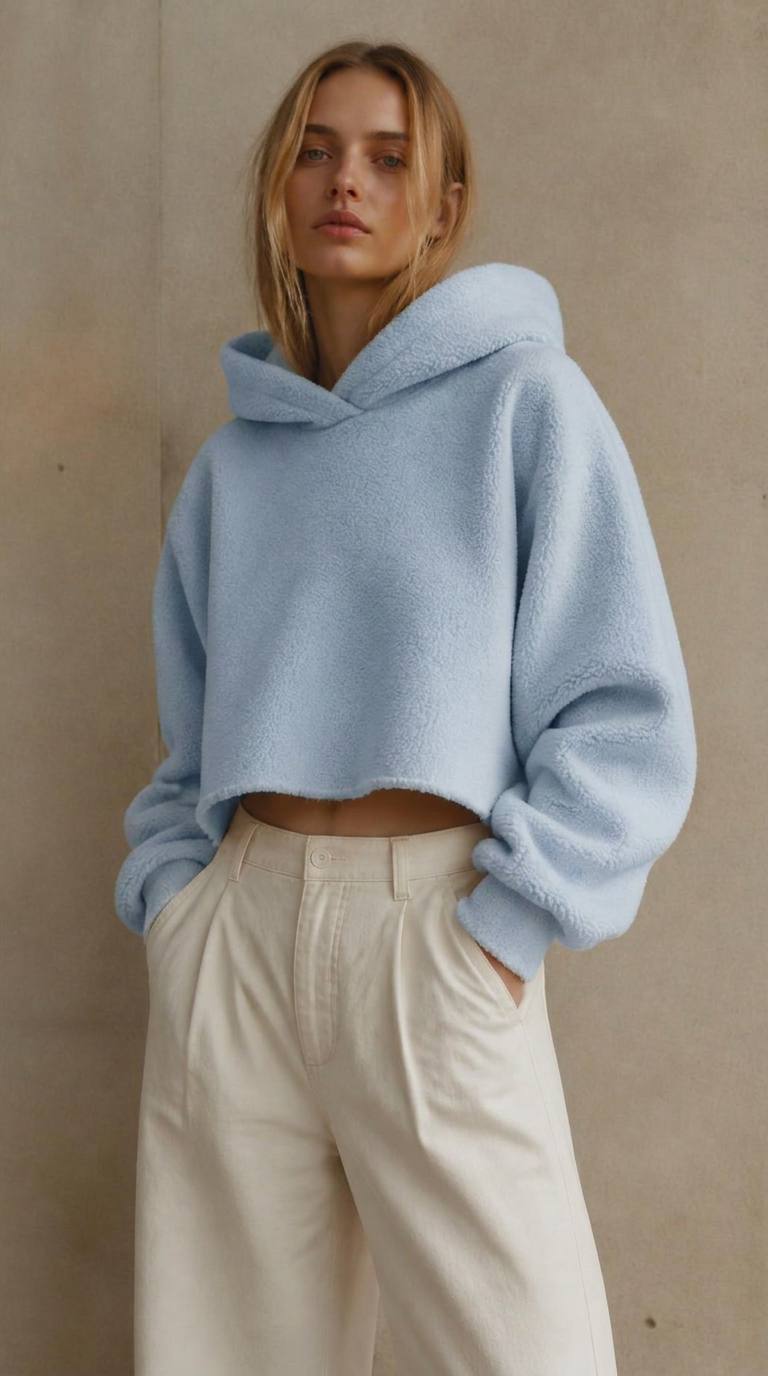 Soft Crop Hoodie — view 1