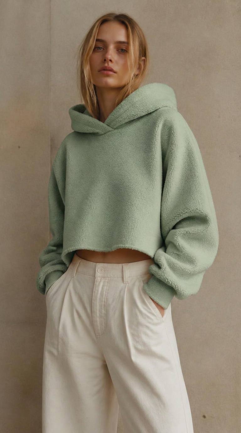 Soft Crop Hoodie — view 1