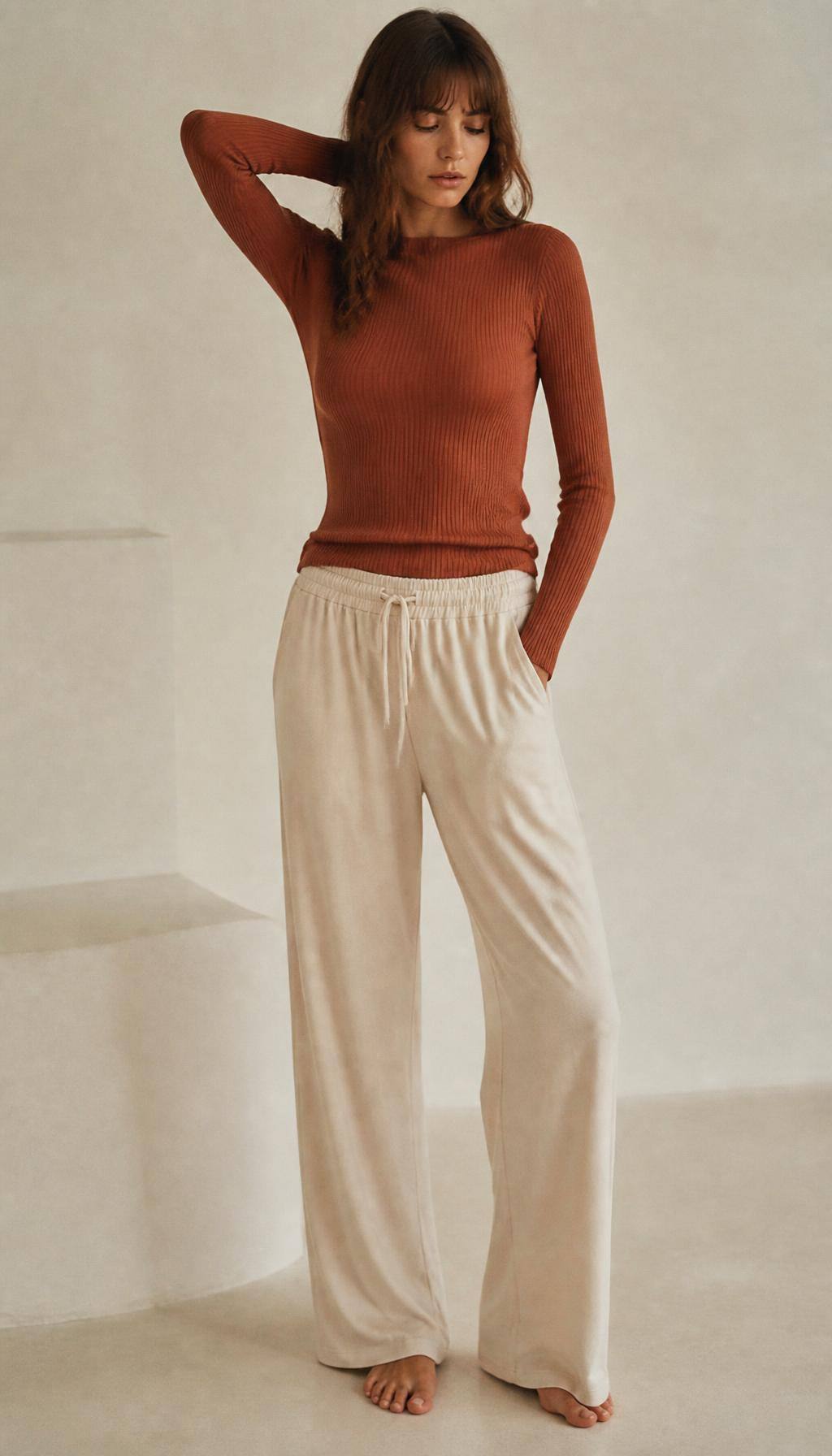 Loop Ribbed Knit Top — view 1
