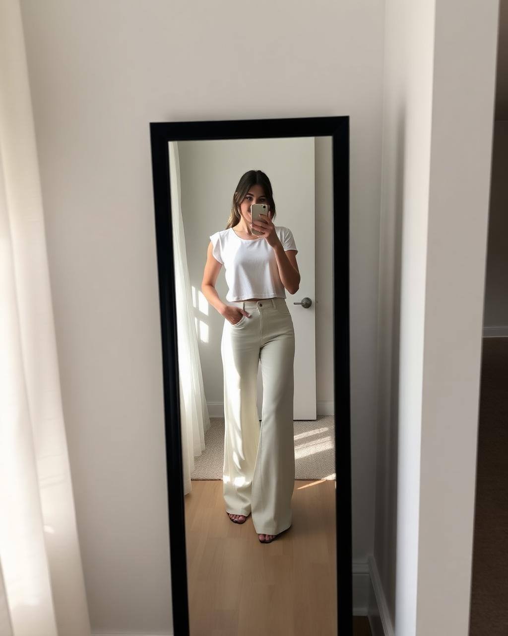 Tillfällig exempelbild · inte ett kundinlägg wearing Off-Hours Flare Pants