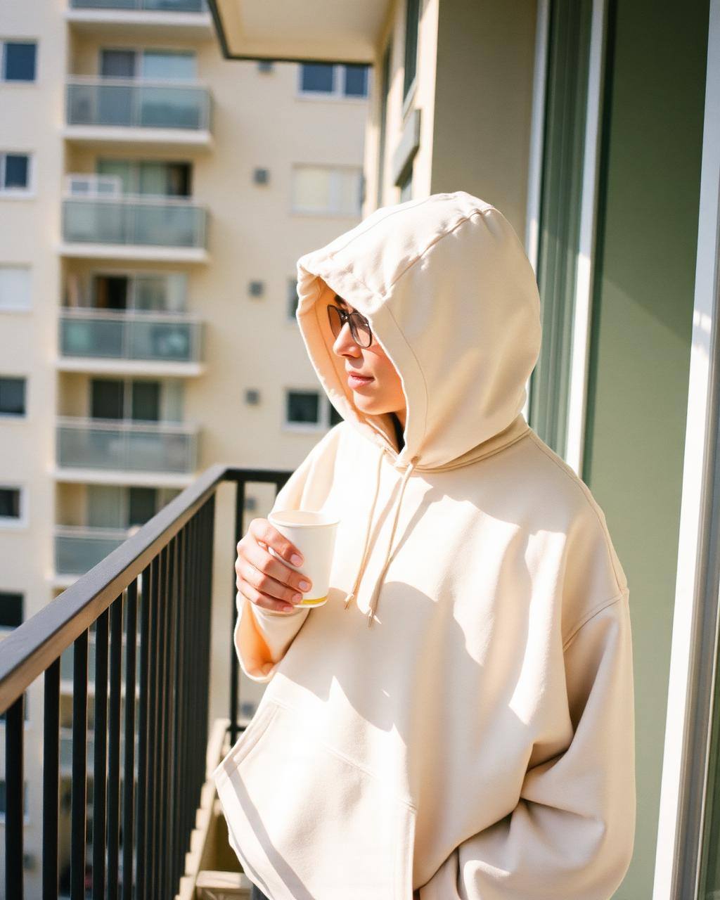 Tillfällig exempelbild · inte ett kundinlägg wearing Off-Hours Hoodie