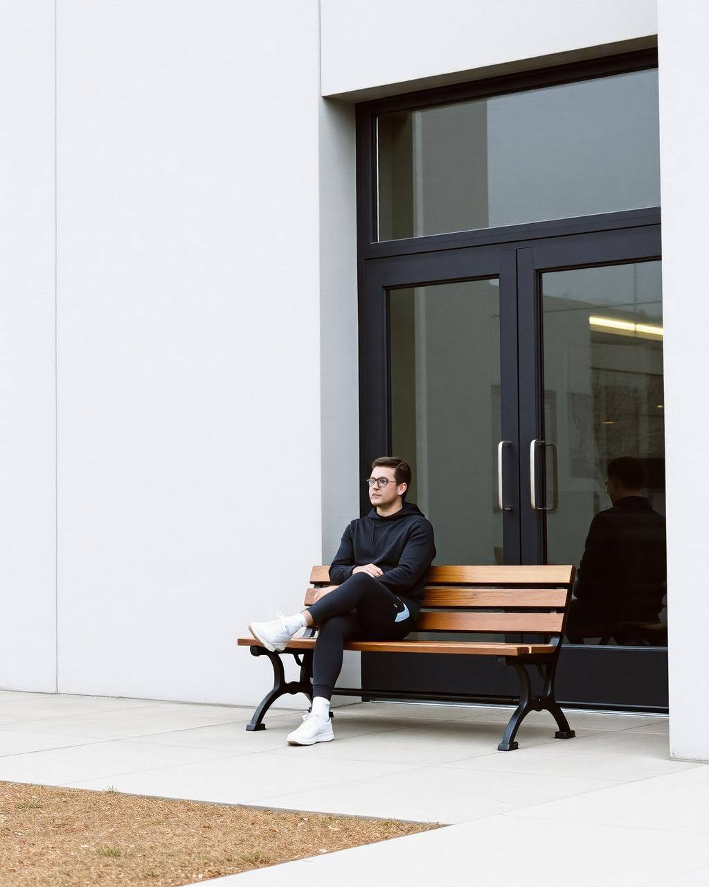 Tillfällig exempelbild · inte ett kundinlägg wearing Block Relaxed Joggers