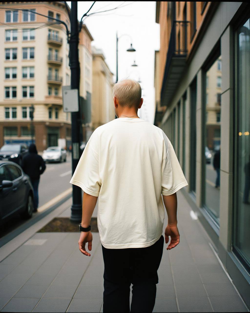 Tillfällig exempelbild · inte ett kundinlägg wearing Studio Oversized Tee