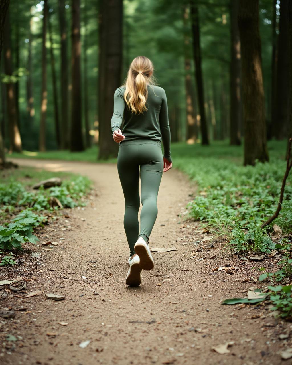 Tillfällig exempelbild · inte ett kundinlägg wearing Line Seamless Tights